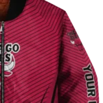 personalized chicago bulls chevron arrow red bomber jacket best selling