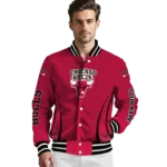 personalized chicago bulls chevron arrow red varsity jacket best selling.webp