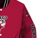 personalized chicago bulls chevron arrow red varsity jacket best selling.webp