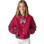 personalized chicago bulls chevron arrow red varsity jacket best selling.webp