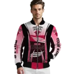 personalized chicago bulls mesh effect red black bomber jacket best selling