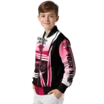 personalized chicago bulls mesh effect red black bomber jacket best selling