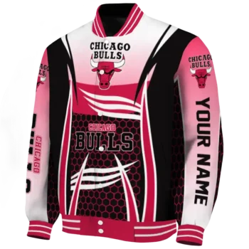 personalized chicago bulls mesh effect red black varsity jacket best selling.webp