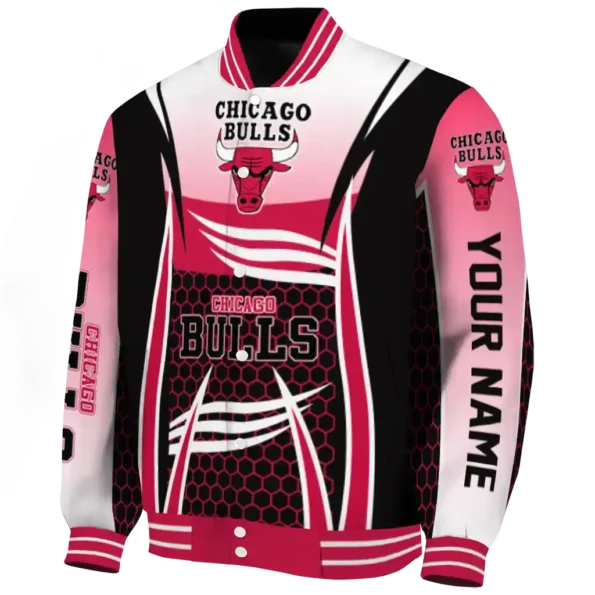 personalized chicago bulls mesh effect red black varsity jacket best selling.webp