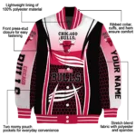 personalized chicago bulls mesh effect red black varsity jacket best selling.webp