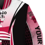 personalized chicago bulls mesh effect red black varsity jacket best selling.webp