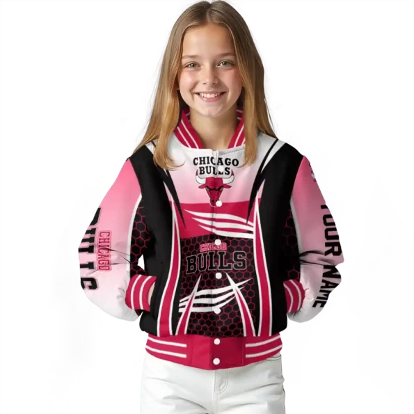 personalized chicago bulls mesh effect red black varsity jacket top rated.webp