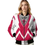 personalized chicago bulls v stripes red white bomber jacket best selling
