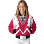 personalized chicago bulls v stripes red white bomber jacket best selling
