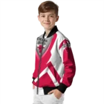 personalized chicago bulls v stripes red white bomber jacket best selling