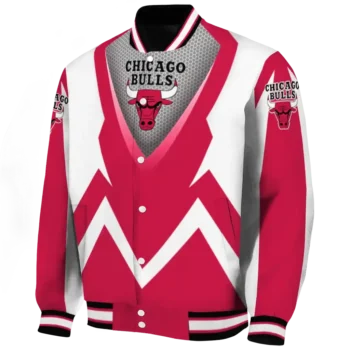 personalized chicago bulls v stripes red white varsity jacket best selling.webp