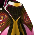 personalized cleveland cavaliers mesh chest black varsity jacket best selling.webp