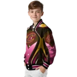personalized cleveland cavaliers mesh chest black varsity jacket best selling.webp
