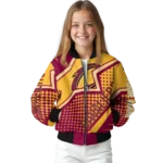 personalized cleveland cavaliers star burst wine bomber jacket best selling