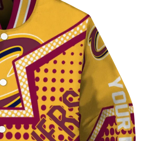 personalized cleveland cavaliers star burst wine varsity jacket premium grade.webp