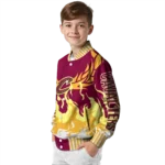 personalized cleveland cavaliers winged blaze wine white varsity jacket best selling.webp
