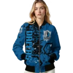 personalized dallas mavericks hexagon cluster blue black bomber jacket best selling