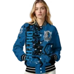 personalized dallas mavericks hexagon cluster blue black varsity jacket best selling.webp