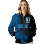 personalized dallas mavericks hexagon mesh blue black bomber jacket best selling