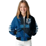 personalized dallas mavericks hexagon mesh blue black bomber jacket best selling