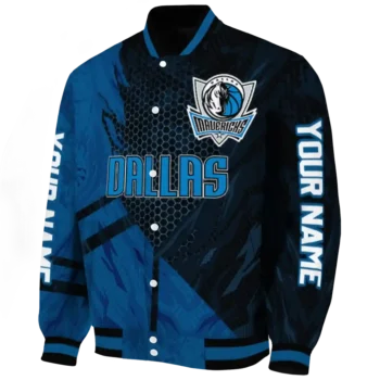 personalized dallas mavericks hexagon mesh blue black varsity jacket best selling.webp