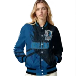 personalized dallas mavericks hexagon mesh blue black varsity jacket best selling.webp