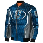 personalized dallas mavericks power plate blue bomber jacket best selling