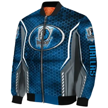 personalized dallas mavericks power plate blue bomber jacket best selling