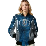 personalized dallas mavericks power plate blue bomber jacket best selling