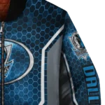 personalized dallas mavericks power plate blue bomber jacket best selling