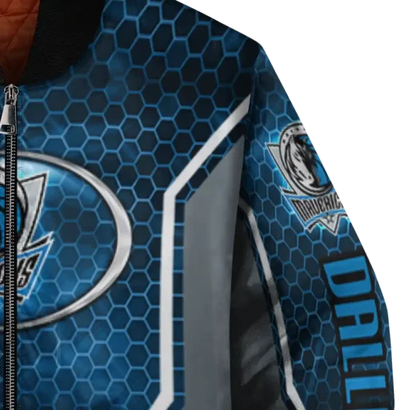 personalized dallas mavericks power plate blue bomber jacket premium grade