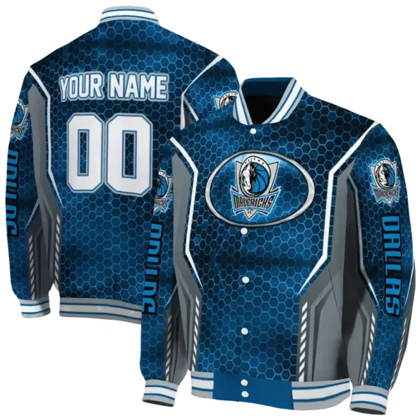 personalized dallas mavericks power plate blue varsity jacket fashion forward.webp