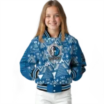 personalized dallas mavericks pyramid shapes blue varsity jacket best selling.webp