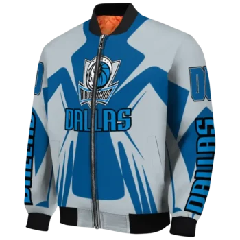 personalized dallas mavericks spider mark blue bomber jacket best selling