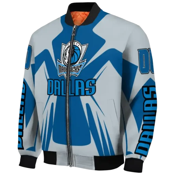 personalized dallas mavericks spider mark blue bomber jacket best selling