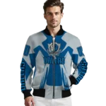 personalized dallas mavericks spider mark blue bomber jacket best selling