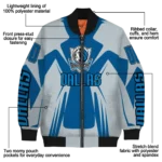 personalized dallas mavericks spider mark blue bomber jacket best selling