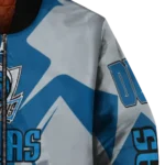 personalized dallas mavericks spider mark blue bomber jacket best selling