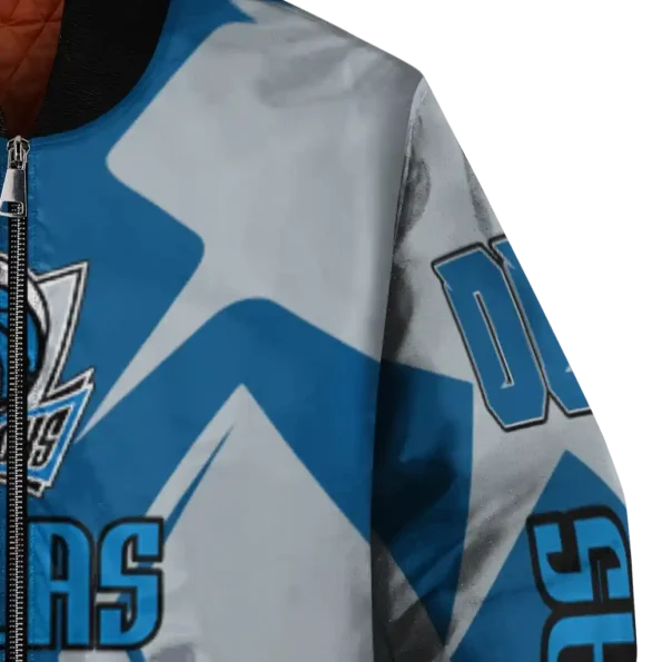 personalized dallas mavericks spider mark blue bomber jacket premium grade