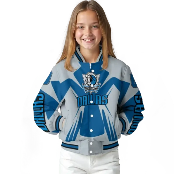 personalized dallas mavericks spider mark blue varsity jacket top rated.webp