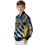personalized denver nuggets chevron angles blue bomber jacket best selling