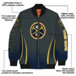 personalized denver nuggets chevron arrow blue bomber jacket best selling