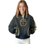 personalized denver nuggets chevron arrow blue bomber jacket best selling