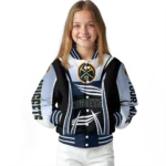 personalized denver nuggets mesh effect blue black varsity jacket best selling.webp