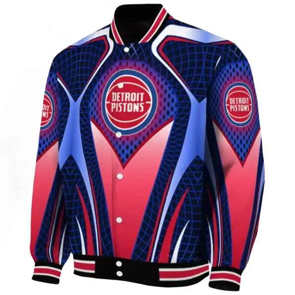 personalized detroit pistons mesh chest black varsity jacket best selling.webp