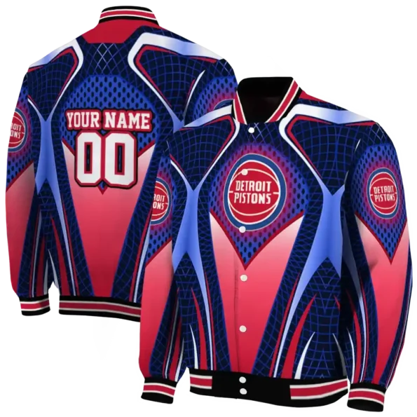 personalized detroit pistons mesh chest black varsity jacket fashion forward.webp