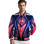 personalized detroit pistons mesh chest black varsity jacket best selling.webp