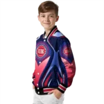 personalized detroit pistons mesh chest black varsity jacket best selling.webp