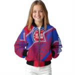 personalized detroit pistons star burst red bomber jacket best selling
