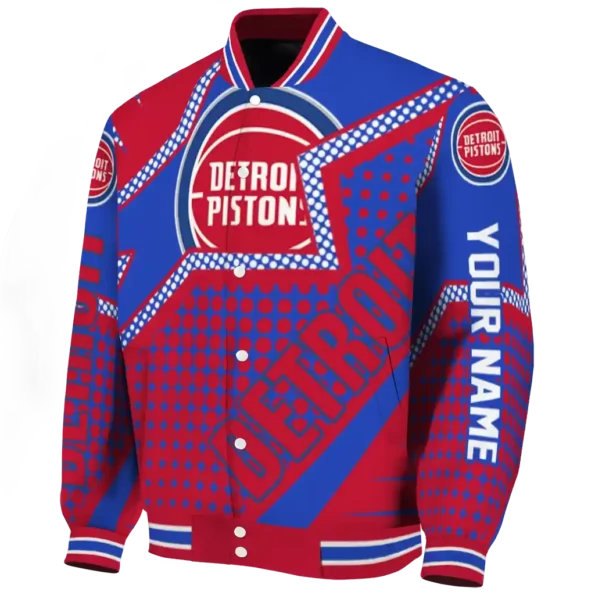 personalized detroit pistons star burst red varsity jacket best selling.webp